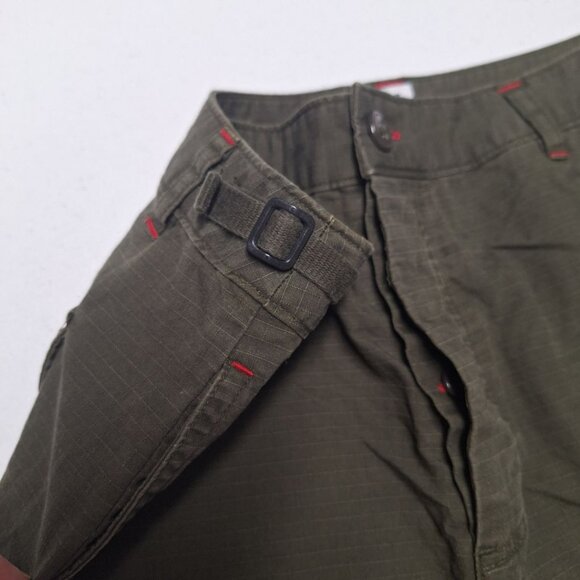 GAP Button Fly Shorts Womens 12 Green Lightweight Cotton Summer High Waisted - Picture 4 of 8